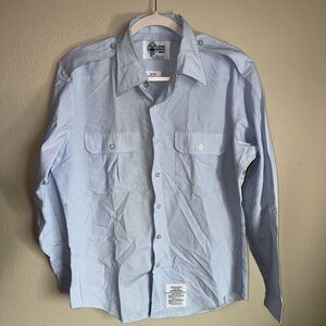 Defense Logistics Agency Men’s Button Shirt Blue